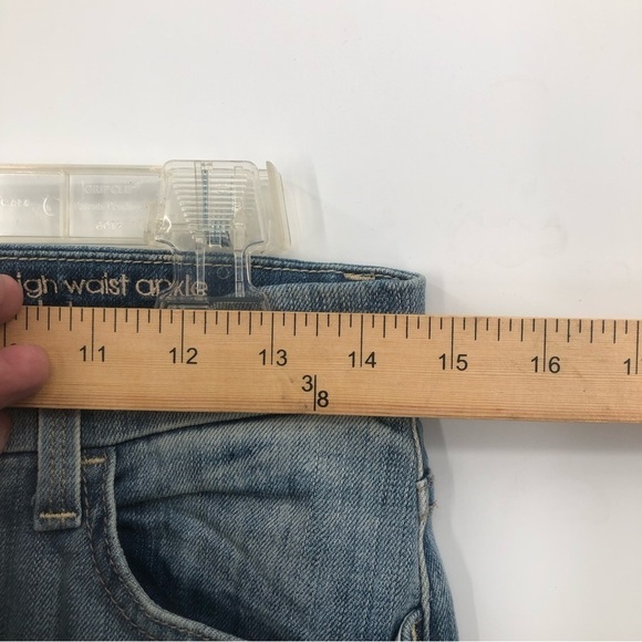 Seven for all mankind women’s Hi waist, ankle skinny jean Blue size 28 - Picture 9 of 15
